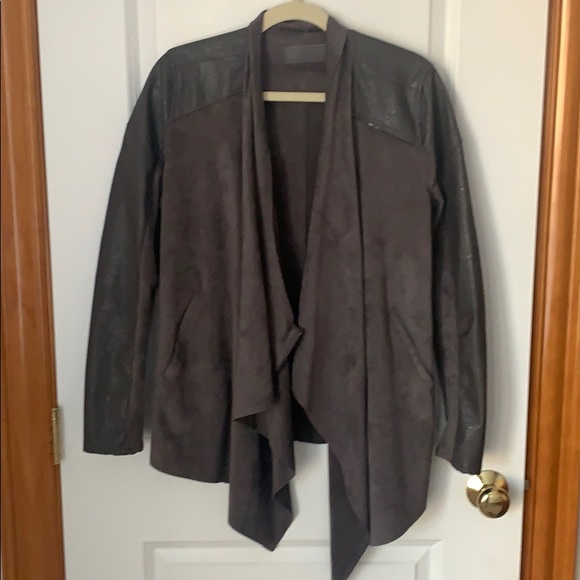 BLANKNYC Charcoal faux leather jacket - Picture 3 of 4